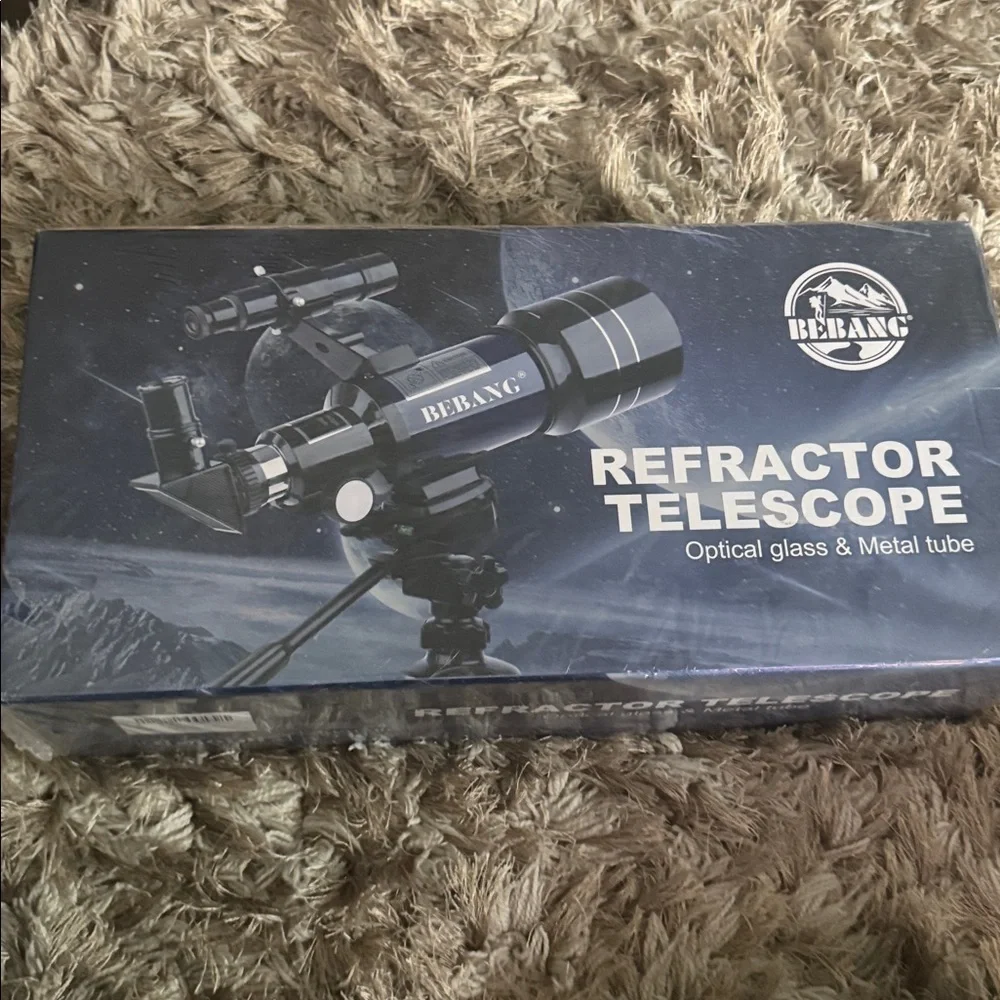 Blue Telescope with Tripod